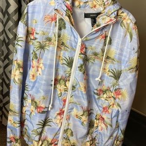 Floral Hawaiian palm tree jacket never worn before